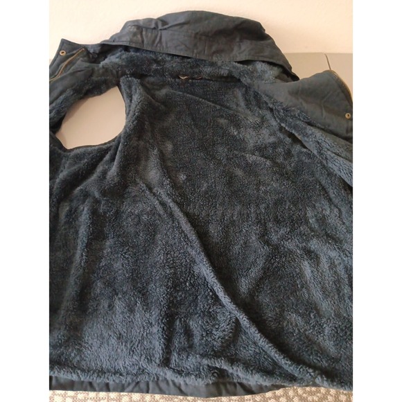 ZENANA OUTFITTERS Coat Vest Women XL Blue Fleece Hooded Cinch Waist Sporty Yacht - Picture 5 of 8